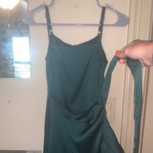 Green Wrap Dress